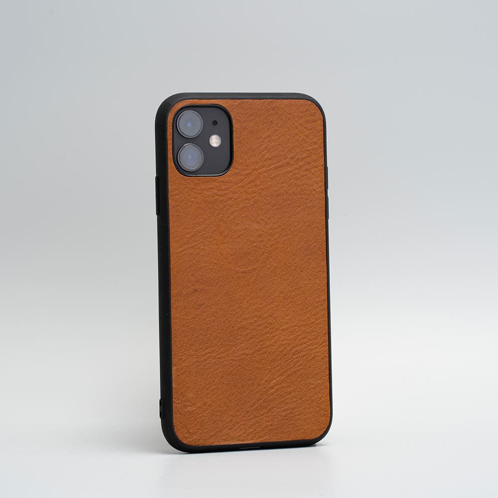 Leather case for iPhone 11 Series - Blank (Tan)